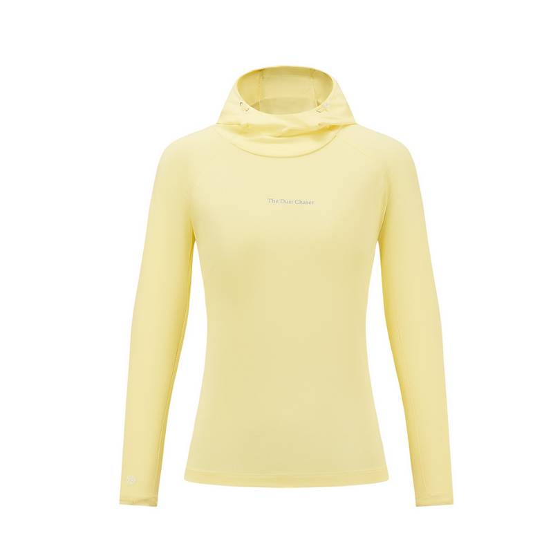 女子防晒UPF40+速干吸湿透气运动户外连帽长袖跑步外套FRTM004-3