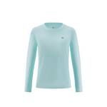 女子魔方网格透气通道速干反光印花LOGO运动健身长袖跑步T恤FRTJ010-20