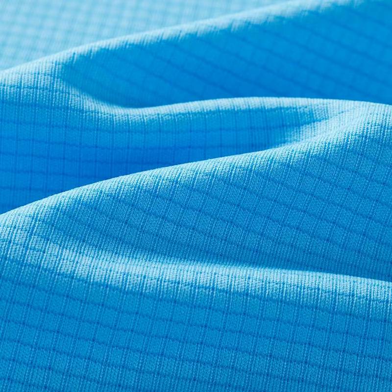 男子魔方网格透气通道速干反光印花LOGO运动健身长袖跑步T恤FRTJ009-20