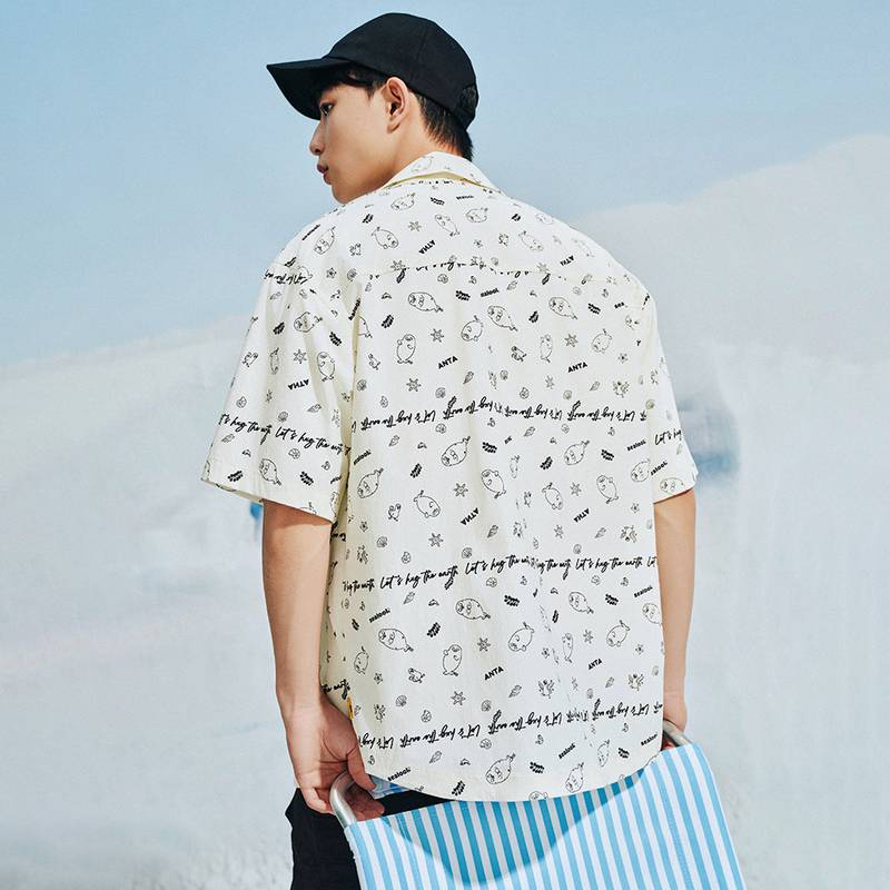 男子×海豹看看联名丨短袖衬衫172528129-1