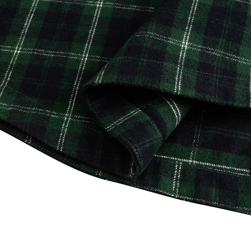 男子长袖衬衫磨毛保暖休闲纯棉上衣152618102-2