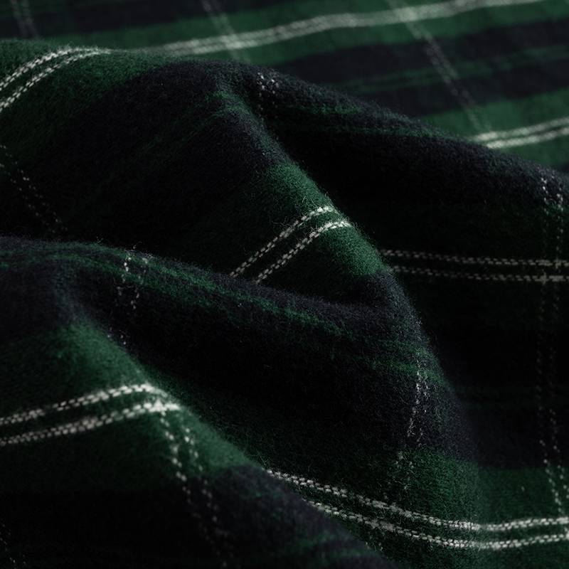 男子长袖衬衫磨毛保暖休闲纯棉上衣152618102-2