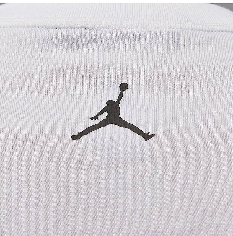 Jordan男士针织透气印花经典运动短袖HQ8967-100