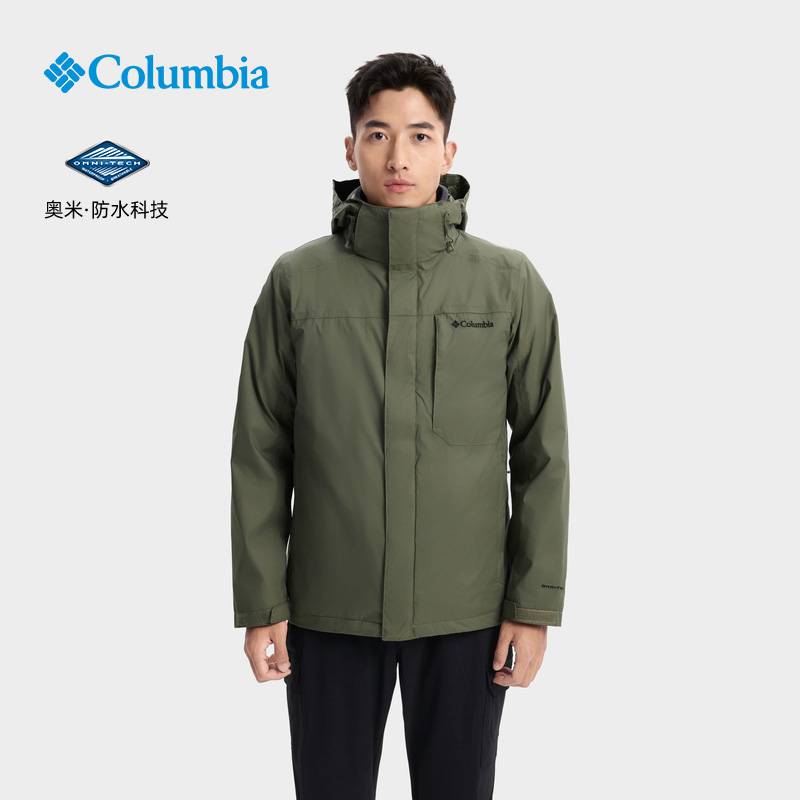 户外男子防水冲锋衣抓绒内胆三合一外套WE6508 397