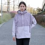 女款运动户外休闲拼色薄款连帽夹克