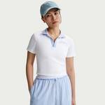 女子短袖翻领POLO衫夏季运动休闲短款运动T恤IR7565-100