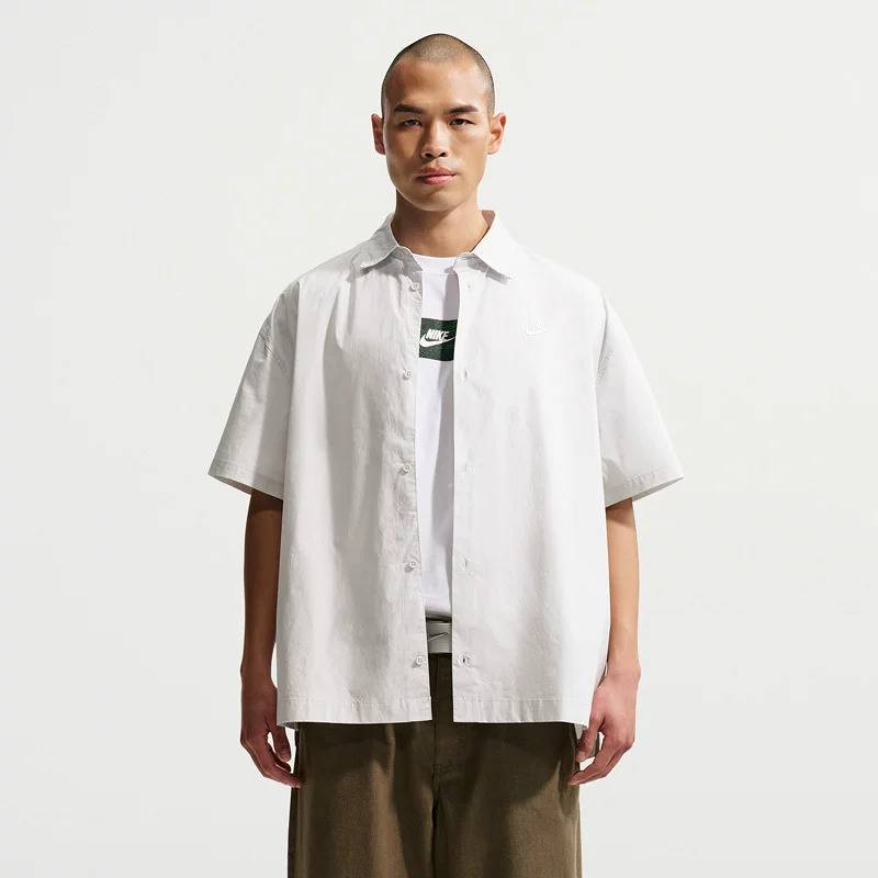 男子CLUB SS BTN SHIRT OS运动休闲短袖衬衫HJ2027-025
